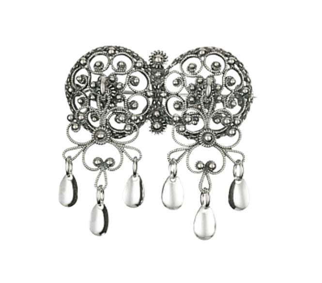 Hovedbilde halssølje, oksidert  m. ...