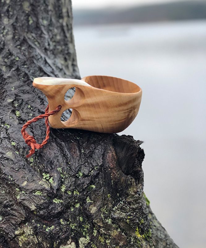 Turkopp med to hull og reinsdyrbein på hanken