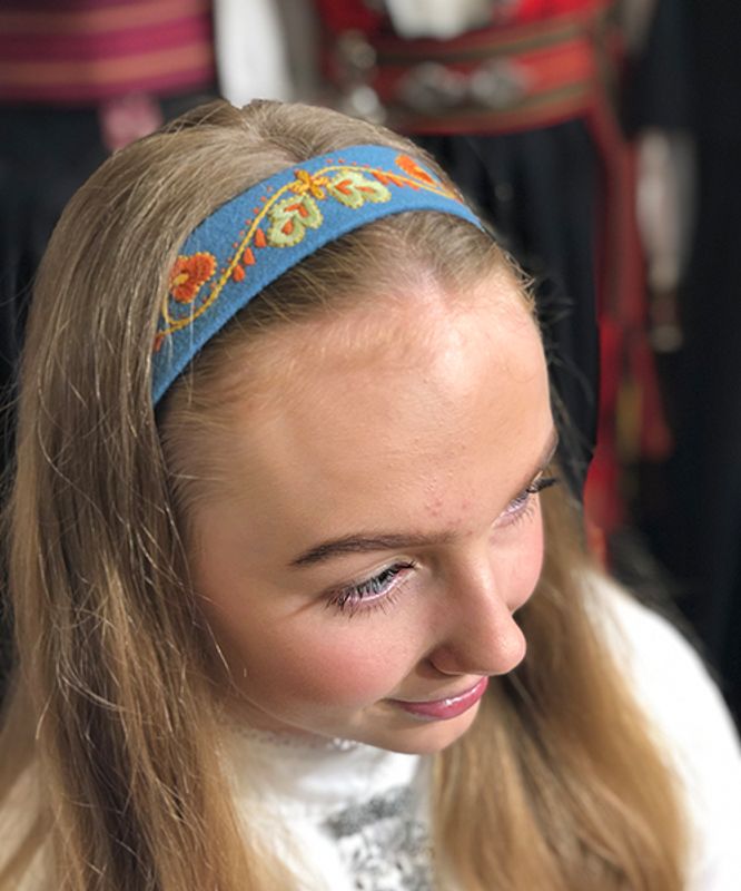 Hårbånd Vestfold blå