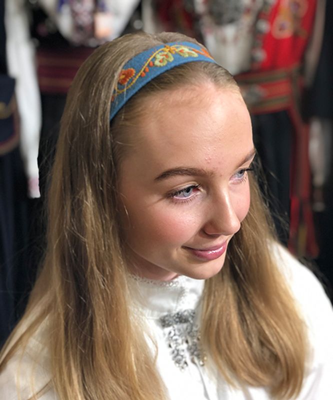 Hårbånd Vestfold blå