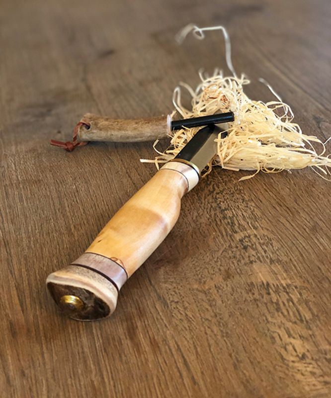 Turkniv med tennstål