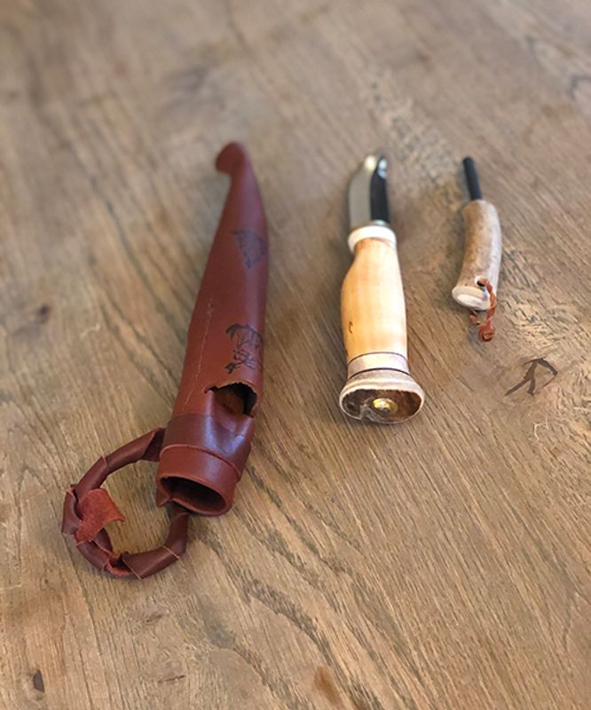 Turkniv med tennstål