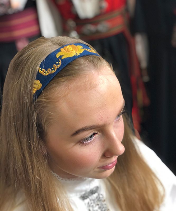 Hårbånd Romerike L40 blå