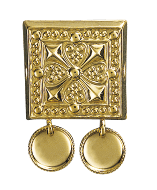 Hovedbilde beltestøl, forgylt m. ...