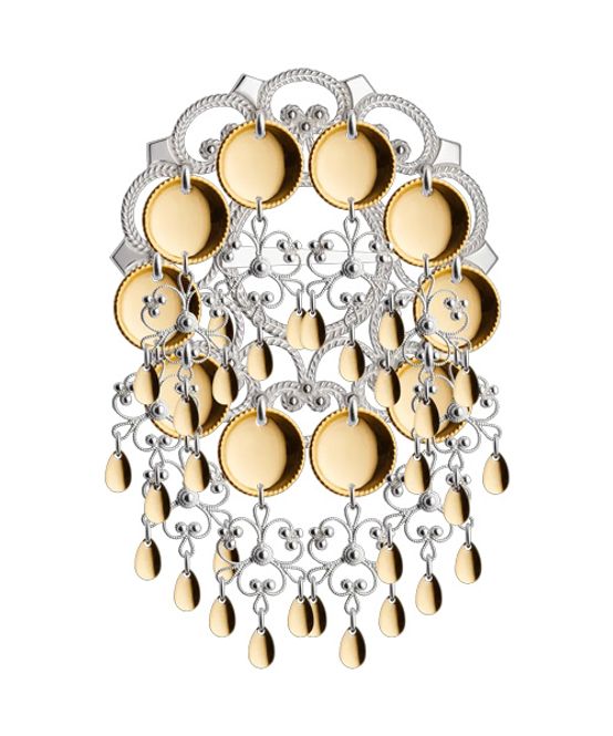 Hovedbilde Sølje med 16 mm trådkantlauv, ...